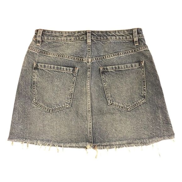 Free People Womens Y2K Denim Mini Skirt Size 28 Jean Coquette Girlie - Picture 5 of 8